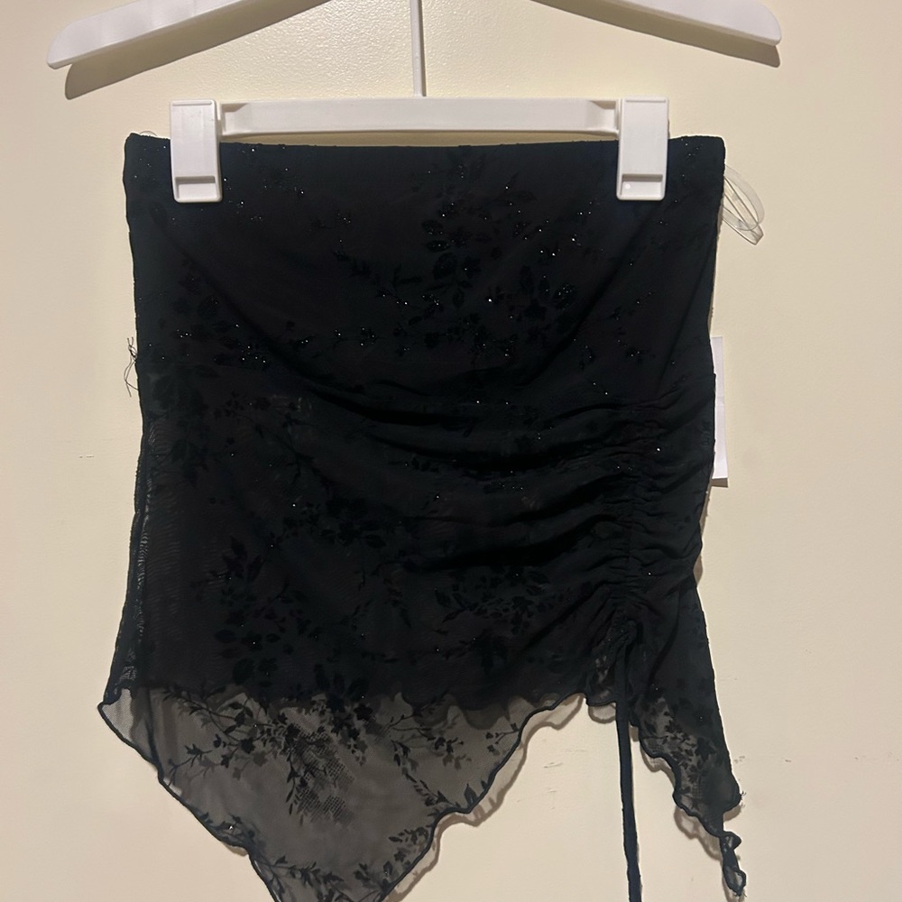 Elegant Black Floral Women's Bandeau top